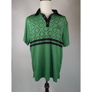 Tattoo Golf Mens L Polo Shirt Hazard Procool Fabric Stretch Performance Athletic